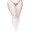 Leg Avenue Butterfly Net Tights - White - Queen/XLarge/XXLarge