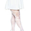 Leg Avenue Butterfly Net Tights - White - Queen/XLarge/XXLarge