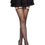 Leg Avenue Daisy Dot Fishnet Stockings with Scalloped Top