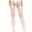 Leg Avenue Daisy Dot Fishnet Stockings with Scalloped Top