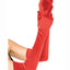 Leg Avenue Extra Long Satin Gloves - Red - One Size