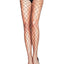 Leg Avenue Fence Net Pantyhose - Black - Plus Size/Queen