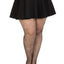 Leg Avenue Fishnet Crystalized Tights with Multi Sized Iridescent Rhinestones - Black - Plus Size