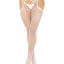 Leg Avenue Fishnet Suspender Hose with Scalloped Trim