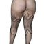Leg Avenue Flame Net Tights - Black - Queen/XLarge/XXLarge