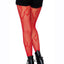 Leg Avenue Flame Net Tights - Red - One Size