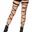 Leg Avenue Garter Leg Wrap - Black - One Size - Set