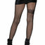 Leg Avenue Gunslinger Garter Diamond Net Tights - Black - One Size