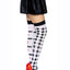Leg Avenue Harlequin and Heart Thigh High