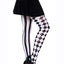 Leg Avenue Harlequin Pantyhose - Black/White - One Size