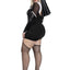 Leg Avenue Holy Hottie Set Boned Garter Dress with Cross Accents and Nun Habit (2 Piece) - 1x/2x