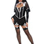 Leg Avenue Holy Hottie Set Boned Garter Dress with Cross Accents and Nun Habit