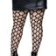 Leg Avenue Jumbo Pothole Net Tights - Black - Queen/XLarge/XXLarge