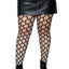 Leg Avenue Jumbo Pothole Net Tights - Black - Queen/XLarge/XXLarge