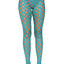 Leg Avenue Jumbo Pothole Net Tights - Blue/Neon Blue - One Size
