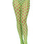 Leg Avenue Jumbo Pothole Net Tights - Green/Neon Green - One Size