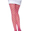 Leg Avenue Jumbo Pothole Net Tights - Neon Pink/Pink - One Size
