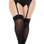 Leg Avenue Lace Top Opaque Thigh Highs - 1x-2x