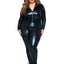 Leg Avenue Lame Zipper Front Cat Suit