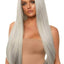 Leg Avenue Long Straight 33 Center Part Wig - Grey - One Size