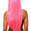 Leg Avenue Long Straight 33 Center Part Wig - Neon Pink/Pink - One Size