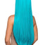 Leg Avenue Long Straight 33 Center Part Wig - Blue/Turquoise - One Size