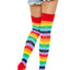 Leg Avenue Lycra Acrylic Rainbow Thigh High - Multicolor - One Size