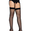 Leg Avenue Micro Net Butterfly Backseam Thigh Highs - Black - One Size