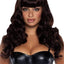 Leg Avenue Misfit Long Wavy Bang Wig - Brown - One Size