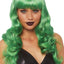 Leg Avenue Misfit Long Wavy Bang Wig - Green - One Size