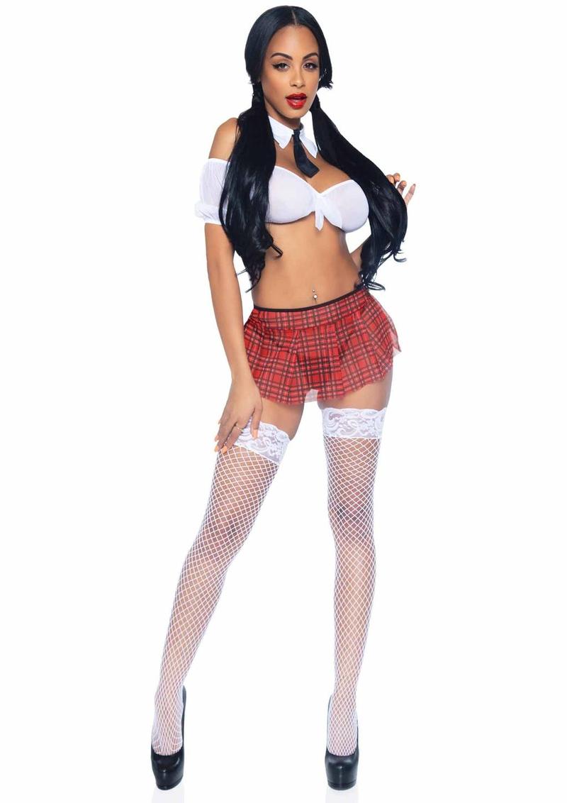 Leg Avenue Naughty School Girl - Multicolor - One Size - 3 Piece/Set