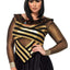 Leg Avenue Nile Queen Catsuit Dress with Jewel Collar Head - Black/Gold - 3XLarge/4XLarge/Queen - 3 Piece/Piece