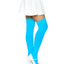 Leg Avenue Nylon Over The Knee - Blue/Neon Blue - One Size