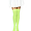 Leg Avenue Nylon Over The Knee - Green/Neon Green - One Size