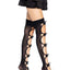Leg Avenue Opaque Net Cut-Out Butterfly Applique Thigh Highs