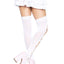 Leg Avenue Opaque Net Cut-Out Butterfly Applique Thigh Highs - White - One Size