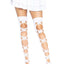 Leg Avenue Opaque Net Cut-Out Butterfly Applique Thigh Highs