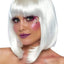 Leg Avenue Pearl Short Natural Bob Wig - White - One Size