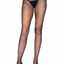 Leg Avenue Rhinestone Fishnet Crotchless Tights with Cheeky Open Back