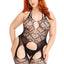 Leg Avenue Seamless Heart Net Suspender Bodystocking