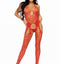 Leg Avenue Seamless Heart Net Suspender Bodystocking