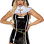 Leg Avenue Sinful Sister Vinyl Romper, Rope Belt, Collar, and Nun Habit - Black - XSmall - 4 Piece