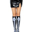 Leg Avenue Skeleton Over The Knee Socks - Black/White - One Size