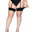 Leg Avenue Spandex Fence Net Stockings with Reinforced Toe and Comfort Wide Band Top