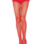 Leg Avenue Spandex Fishnet Pantyhose - Red - One Size
