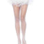 Leg Avenue Spandex Fishnet Pantyhose - White - One Size