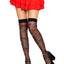 Leg Avenue Spandex Sheer Polka Dot Cherry Thigh Highs