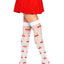 Leg Avenue Spandex Sheer Polka Dot Cherry Thigh Highs