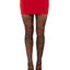 Leg Avenue Spandex Sheer Polka Dot Cherry Tights
