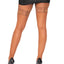 Leg Avenue Stay Up Lace Top Micro Net Thigh High - Cinnamon/Tan - Queen/XLarge/XXLarge